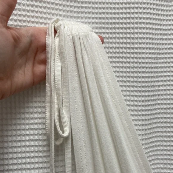 SHEIN women’s Greek goddess white stretchy tie dress. Size small/US 4. - Picture 7 of 13